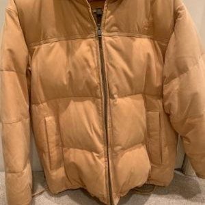 Men's Timberland Leather puffer coat down filled